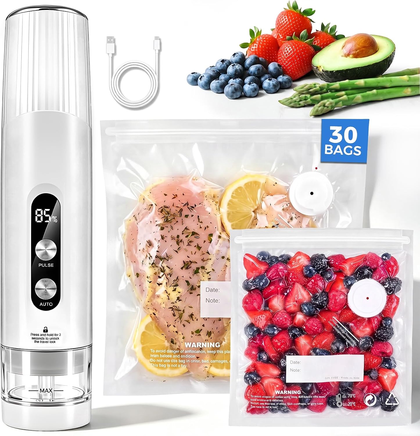 Xeiophoy compact handheld food vacuum sealer
