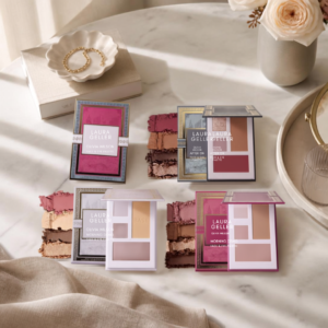 Laura Geller eyeshadow palette with blendable shades for creating versatile everyday and evening eye makeup looks.