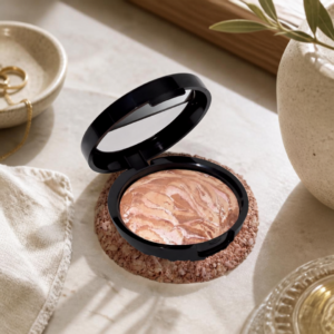 Laura Geller Bronze-n-Brighten baked bronzer for adding natural warmth and dimension to the face.